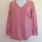 Lands' End Women Red Button Down Shirt/Blouse/Top/Tunic Size XS 2-4 100% Cotton
