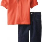 Nautica Baby-Boys Clothes 2 Piece Polo Shirt Denim Set Blue Jean 24 Month  MS$45