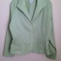 TALBOTS WOMEN'S Green WRINKLE RESISTANT STRETCH LONG SLEEVE SHIRT TOP SIZE 12!