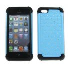 For  iphone 5C Lite 5L Hybrid Jewel Gem Bling Rhinestone Cell Phone Case Cover