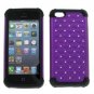 For iphone 5C Lite 5L Hybrid Jewel Gem Bling Rhinestone Cell Phone Case Cover
