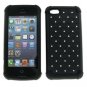 For iphone 5C Lite 5L Hybrid Jewel Gem Bling Rhinestone Cell Phone Case Cover
