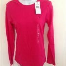 MSRP $24 Tommy Hilfiger Women's Pink Top T-Shirt Size S/P, M 100% Cotton
