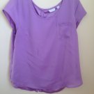 New NEW YORK & COMPANY Women's SHIRT BLOUSE Size XL Lilac Great