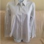 Charter Club Women's White Striped SIze 8 Shirt Top Iron Free % Cotton New