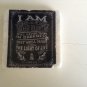 Vintage B&W Bible Verse Set A Tumbled Tile Coasters