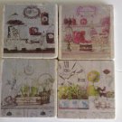 Vintage French Setting Set A Tumbled Tile Coasters