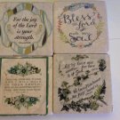 Vintage Colour Bible Verse Set A Tumbled Tile Coasters