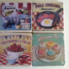 Retro Food For Thought Tumbled Tile Coasters