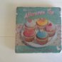 Retro Food For Thought Tumbled Tile Coasters