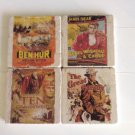 Classic Movie Set B Tumbled Tile Coasters