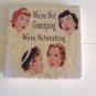 Retro Humour Set B Tumbled Tile Coasters