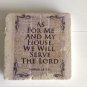 Vintage Bible Verse Tumbled Tile Coasters
