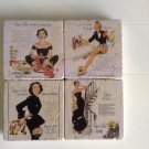 Vintage Pepsi Ad Tumbled Tile Coasters