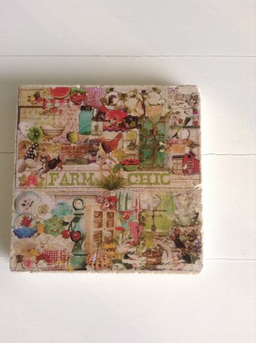 Vintage Farm Chic Tumbled Tile Trivet