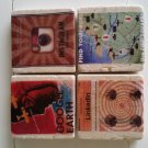 Retro Social Media Ads Design 2 Tumbled Tile Fridge Magnets