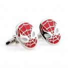 Spiderman Parker Comic Cufflinks Silver Party Wedding Dress shirt Groomsmen Comic Book Tuxedo