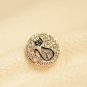 Iphone cat Crystal Pearl Button Button Rhinestone Crystal Charm accessory