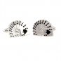 Poker Player Cards Gamble Game Cufflinks Silver Party Career Wedding Groomsmen Bridal Groom