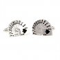 Poker Player Cards Gamble Game Cufflinks Silver Party Career Wedding Groomsmen Bridal Groom