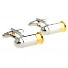 Bullet Spy Action Solider Cufflinks Silver Party Career Wedding 007 James Bond
