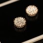 Iphone 4,4S, 5 Rose Crystal Rhinestone Crystal Button Jeweled Gold Charm accessory