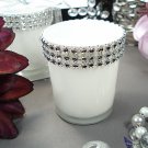 White Bling Tealight Candleholder - Includes 10