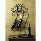 Wrought Iron Wine Wall Rack