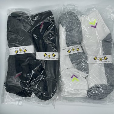 Men's Socks - 24 Pairs Pack Crew Socks - 2 Packs of 12 Pairs