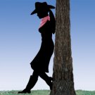 Leaning Cowgirl Shadow