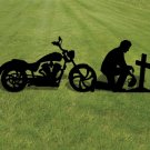 Biker Prayer Shadow