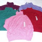 NWT KAREN SCOTT LONG SLEEVE TURTLENECK MARLED MULTI COLORS AND SIZES!