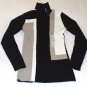 NWT STYLE & CO LONG SLEEVE TURTLE NECK RIBBED BLACK WHITE GRAY AND MULTI COLORS