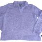 NWT KAREN SCOTT LONG SLEEVE COLLARED V NECK SWEATER MARLED