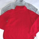NWT KAREN SCOTT LONG SLEEVE TURTLENECK CABLE-KNIT SWEATER MULTI COLORS $44