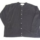NWT DEBBIE MORGAN LONG SLEEVE SWEATER WHITE BUTTON CARDIGAN MULTI COLORS