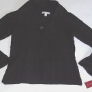 NWT JM COLLECTION SWEATER CARDIGAN 1 BUTTON LONG SLEEVE BELL SLEEVES
