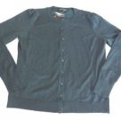 NWT AUGUST SILK CARDIGAN TWEED GREEN BUTTON DOWN SILK BLEND LONG SLEEVE RIBBED