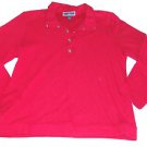NWT KAREN SCOTT SPORT LONG SLEEVE  HENLEY SNAP BUTTON COLLAR
