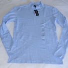 NWT KAREN SCOTT LONG SLEEVE MOCK  TURTLENECK  LIGHT BLUE