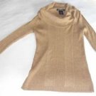 NWT UNITED STATES SWEATERS LONG SLEEVE COWL NECK SWEATER METALLIC