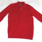 NWT KAREN SCOTT LONG SLEEVE SWEATER 1/2 ZIP CABLE KNIT FRONT