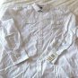 NWT INC MENS BUTTON DOWN SHIRTWHITE GRAY STRIPE SIZE SMALL TWO BREAST POCKETS