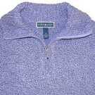 NWT KAREN SCOTT LONG SLEEVE MARLED SWEATER 1/2 ZIPPED