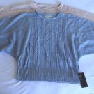 NWT DEBBIE MORGAN BOAT NECK SWEATER DOLMAN SLEEVES POINTELLE MULTI COLORS &SIZES