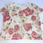NWT ALFRED DUNNER SCOOP NECK FLORAL TOP SHORT SLEEVE