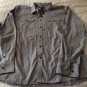 NWT KENNETH COLE REACTION MENS SHIRT BUTTON DOWN SZ XL GRAY WHITE PLAID