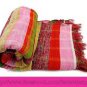 Hand Loom Chindi Carpet Rag Rug Floor Mat Yoga Mat Vintage Throw Coverlet 1117