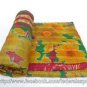 Vintage Throw Kantha Quilt Bedding Reversible Suzani Ethnic Ralli Bedspread 818