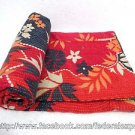 Cottage Quilt Indian Vintage Throw Kantha Quilts Reversible Saree Gudari 787